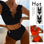 Damen Bikiniset mit verspielten Rüschendetails R&B