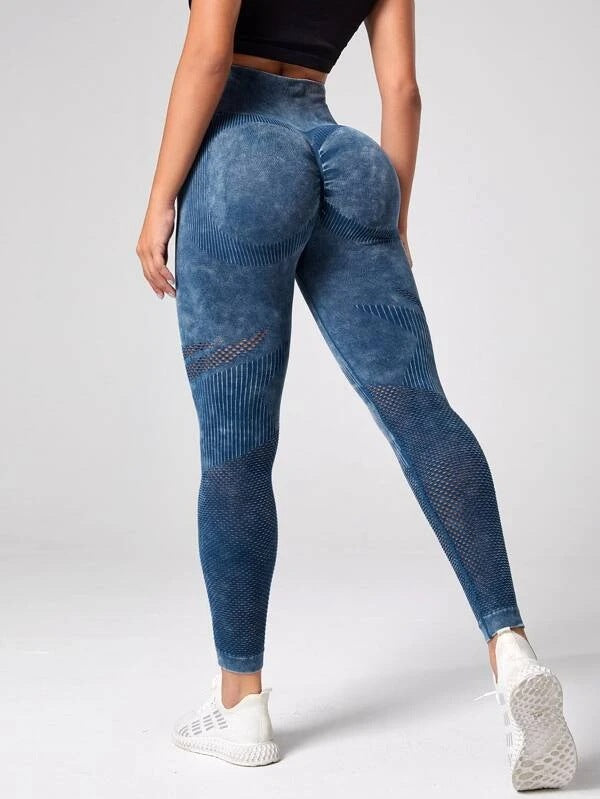 Damen Sculpting Leggings mit hohem Bund und innovativer Textur R&B