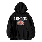 Damen Kapuzenpullover im urbanen London-Style mit Kängurutasche und gemütlichem Schnitt