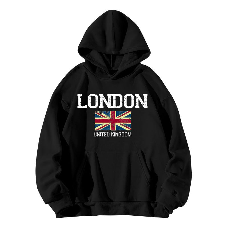 Damen Kapuzenpullover im urbanen London-Style mit Kängurutasche und gemütlichem Schnitt
