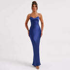 Damen elegantes Kleid mit schmalem Schnitt und trägerloser Silhouette EB