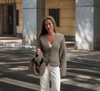 Damen Strickjacke mit eleganten Details und lässigem Schnitt R&B