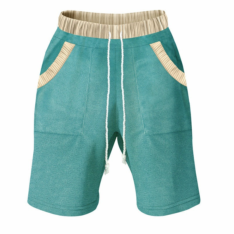 Herren Freizeit-Shorts mit elastischem Bund und praktischen Seitentaschen R&B
