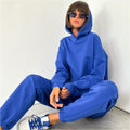 Damen Sportlicher Loungewear-Anzug mit Kapuze und elastischen Bündchen R&B