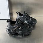 Damen Sportliche Chunky Sneakers mit texturiertem Obermaterial und stabiler Laufsohle R&B