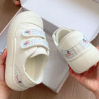 Damen Sneaker mit praktischem Klettverschluss und floralem Design