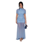 Damen Elegantes Abendkleid mit raffinierten Drapierungen und figurbetontem Schnitt R&B