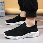 Unisex nan elastischer Strick-Schlupfschuh mit ergonomischer Dämpfungssohle und Fersenlasche R&B