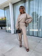 Damen Elegantes und lässiges Lounge-Set mit weitem Schnitt R&B