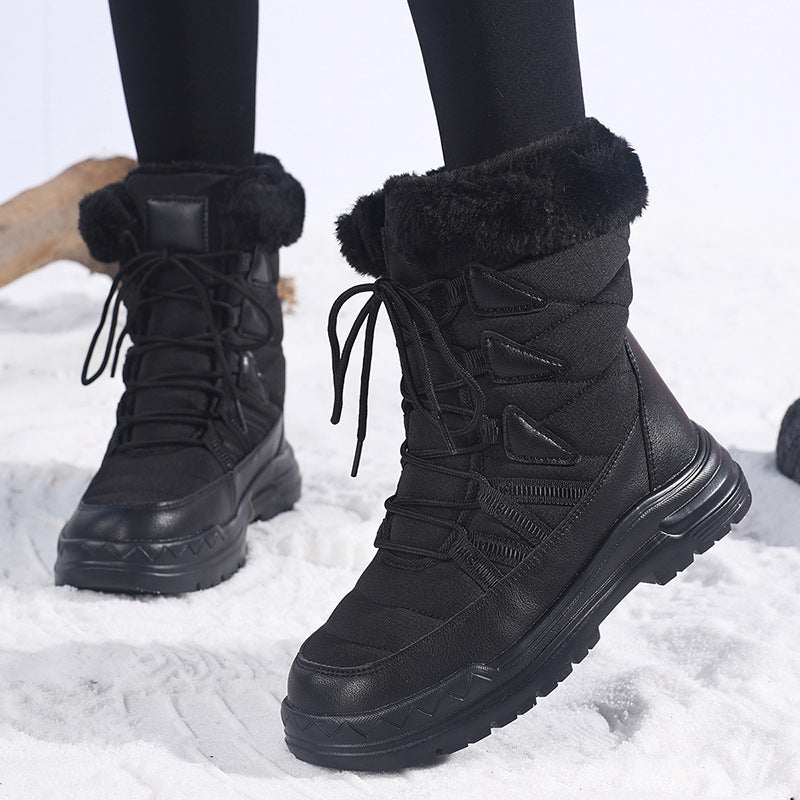 Damen Winter-Wanderschuhe mit isolierendem Futter und rutschfester Sohle
