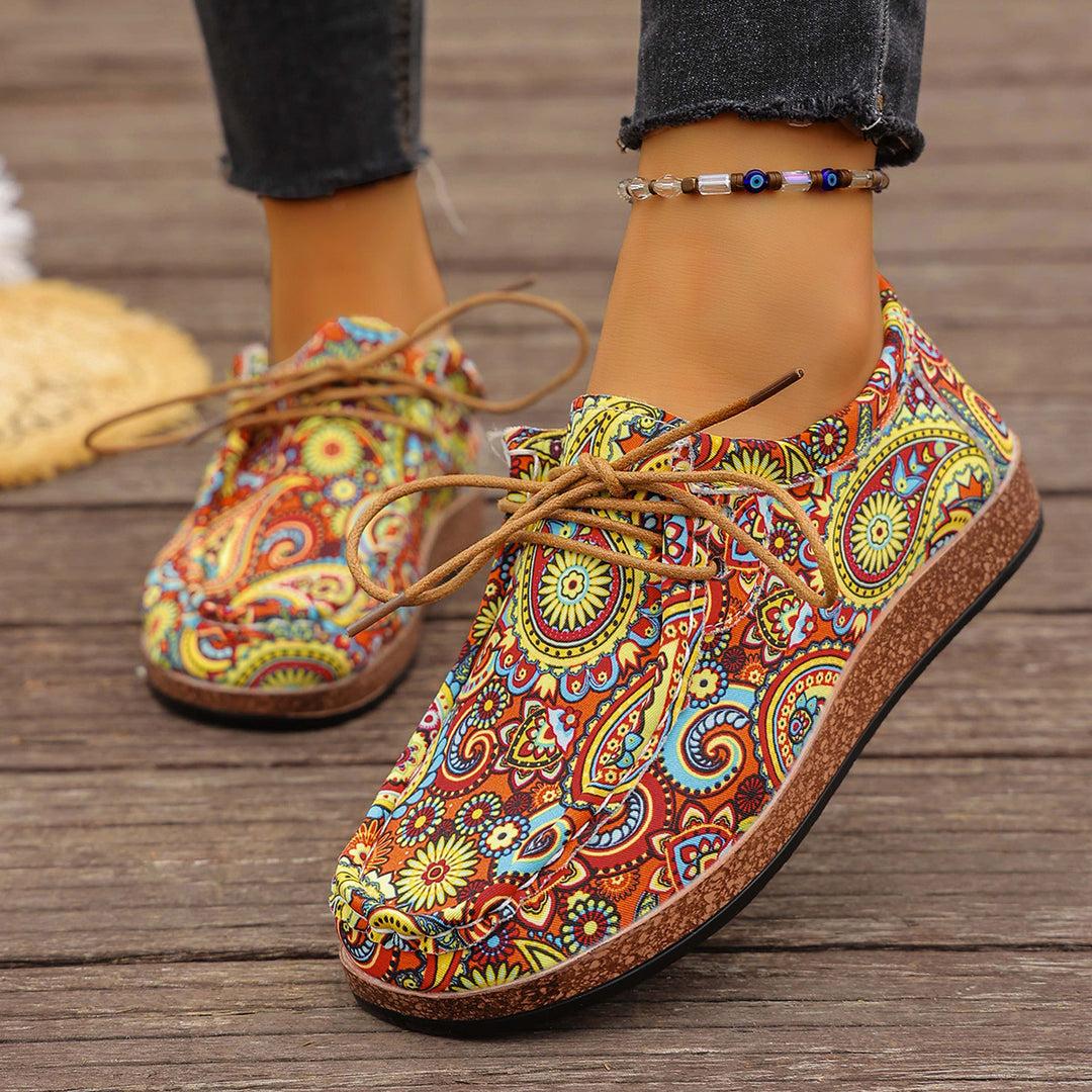Damen modische und komfortable Sneaker mit buntem Design R&B