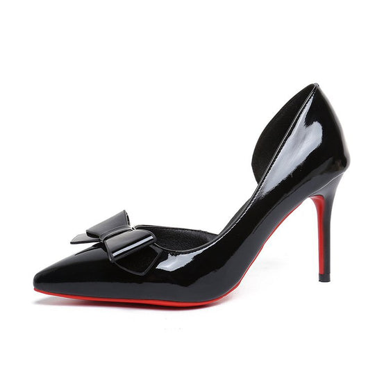 Damen elegante Pumps mit zierlichem Schleifenakzent R&B