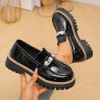 Damen Bequeme Mokassins mit modischem Schmuckdetail R&B