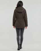 Übergangsjacke Damen sportlich als Parka mit verstellbarer Kapuze