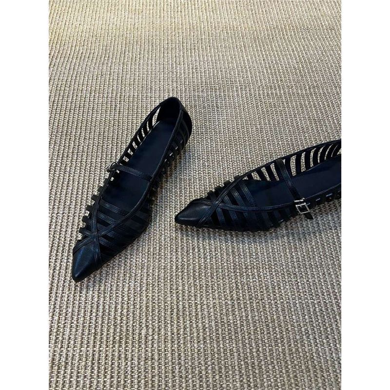 Damen Slingback Ballerinas mit raffiniertem Riemendesign R&B