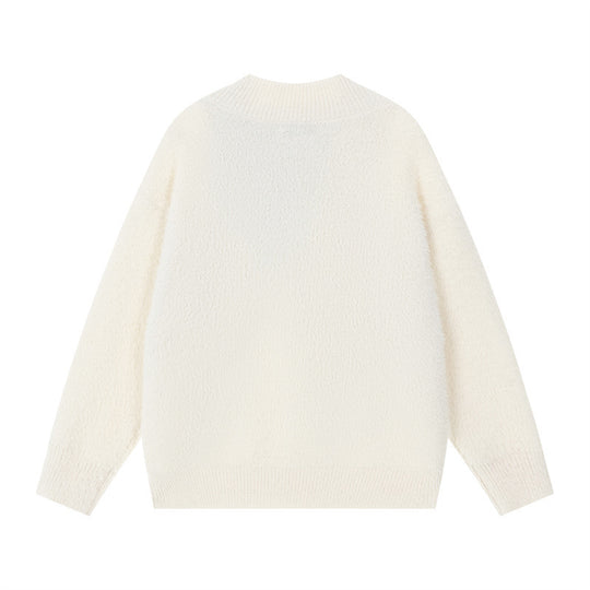 Damen Kuscheliger Pullover mit innovativem Schal-Detail R&B