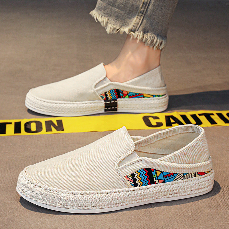 Damen modische und bequeme Slip-On Espadrilles mit farbenfrohen Akzenten R&B