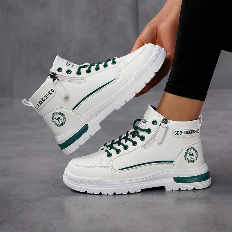 Damen modische High-Top Sneakers mit praktischer Schnürung R&B