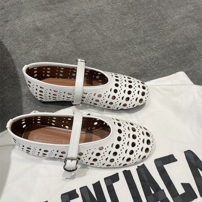 Damen Elegante und modische Clogs mit atmungsaktiver Lochmusterung R&B