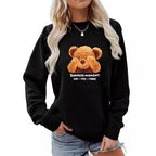Damen Freizeitpullover mit süßem Bärenmotiv