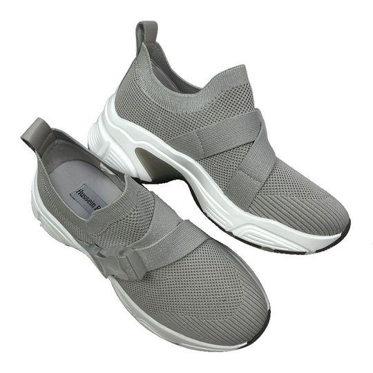 Damen Sportliche Slip-On Sneakers mit elastischem Halteband R&B