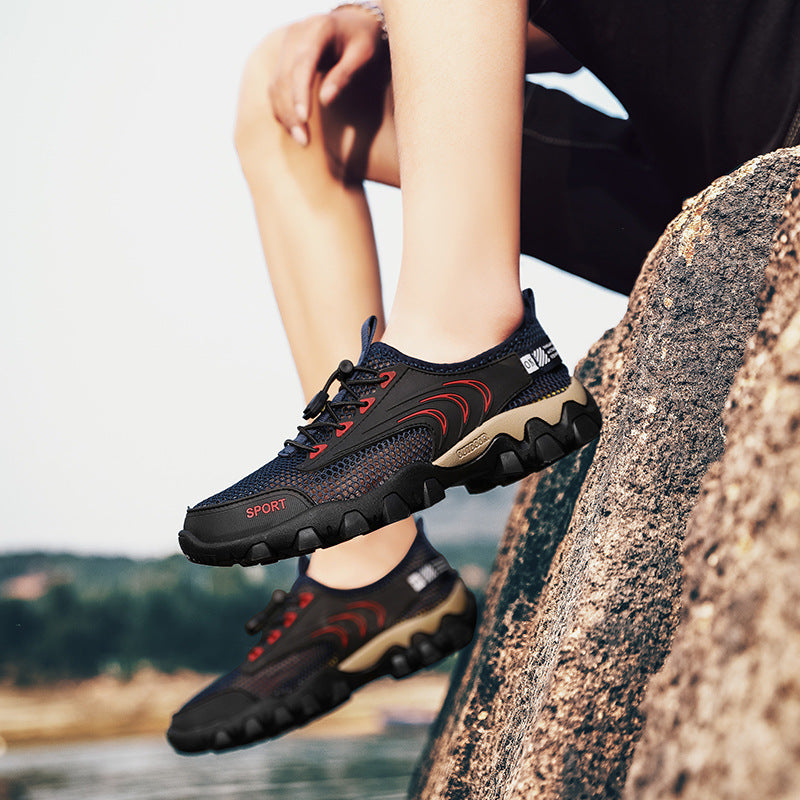 Damen Sportliche Mesh-Sneaker mit rutschfestem Profil R&B