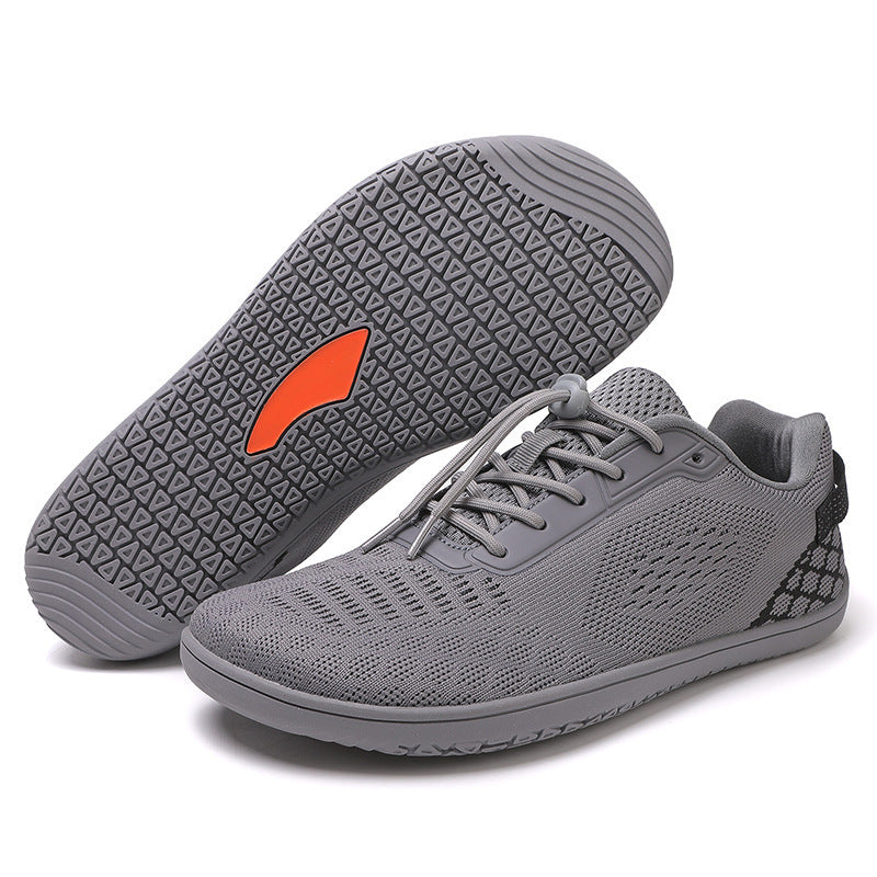 Unisex nan barfuß-inspirierter Strick-Sneaker mit elastischer Passform, Schnellzugkordel und griffiger Vollgummi-Laufsohle R&B