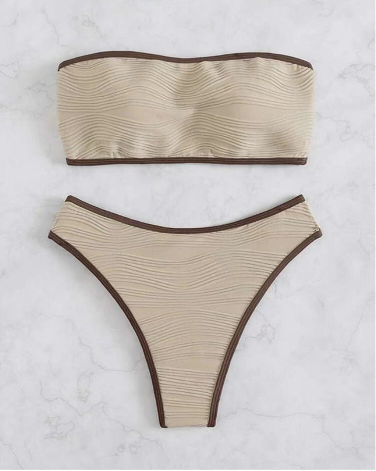 Damen Bandeau Bikini mit bequemer Passform R&B