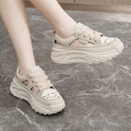 Damen Sneaker mit atmungsaktiven Einsätzen und innovativer Laufsohle R&B