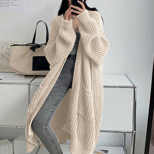 Damen Strickmantel im Oversized-Stil R&B