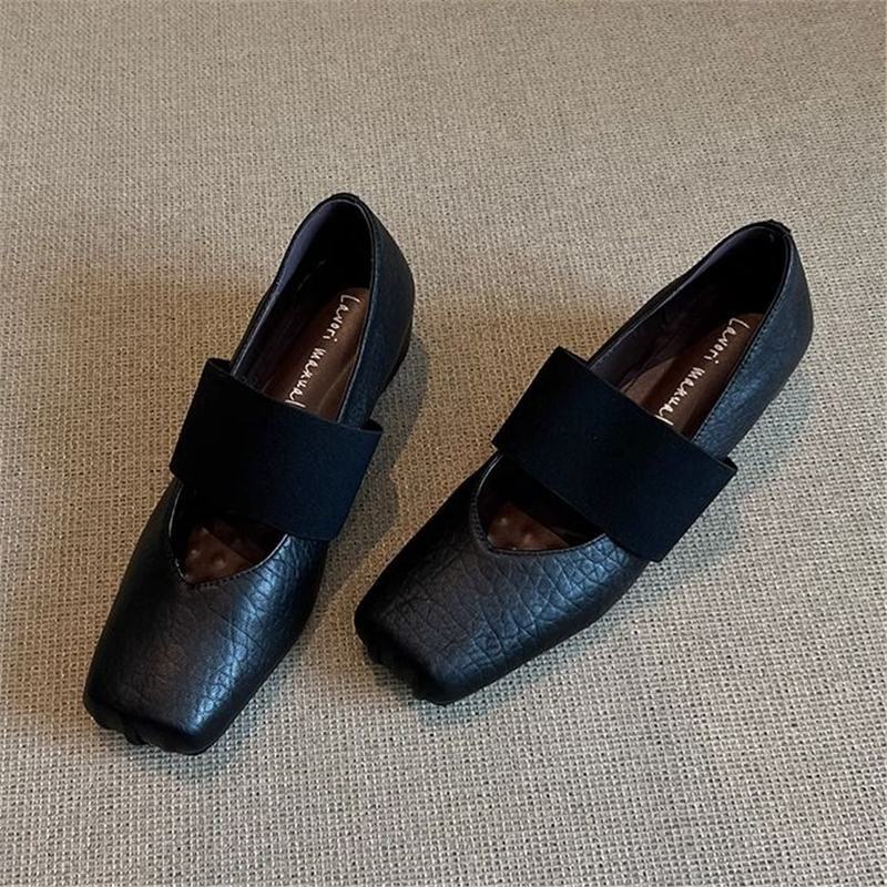 Damen moderne Slingback Ballerinas mit elastischem Riemendesign R&B