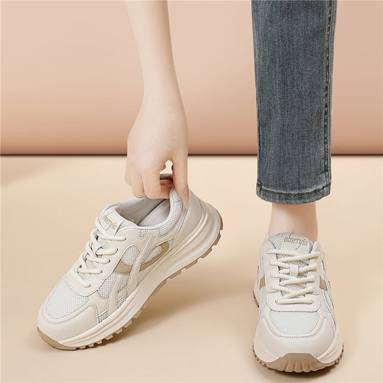 Damen Sportliche Komfort-Sneaker mit atmungsaktiver Oberfläche und dämpfender Laufsohle R&B