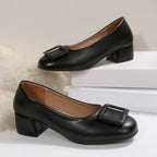Damen elegante Ballerinas mit modischem Schnallen-Detail R&B