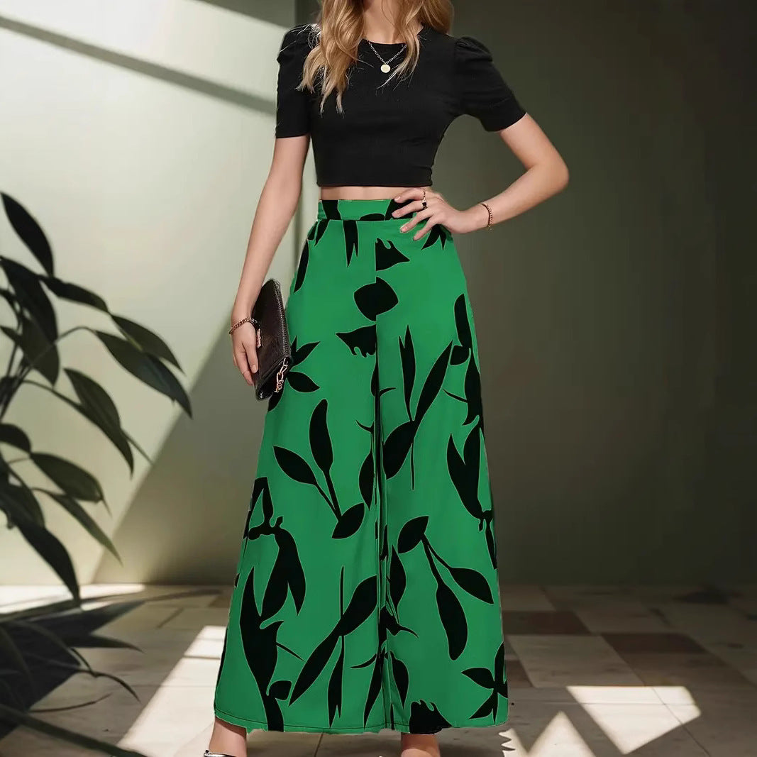 Damen Palazzohosen mit floralem Muster R&B
