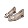 Damen elegante Pumps mit modischem Schnallen-Detail