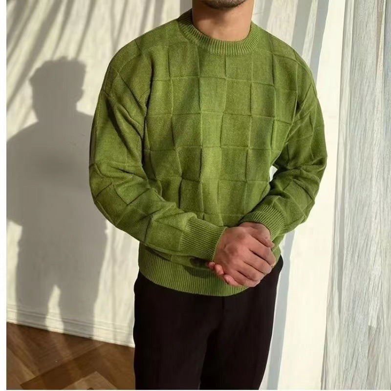 Herren lässiger Pullover mit strukturiertem Design R&B