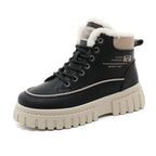 Damen Winterliche High-Top Stiefel mit kuscheligem Innenfutter und robuster Profilsohle R&B