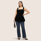 Damen Freizeitkleid mit taillierten Details und schwingendem Rock R&B