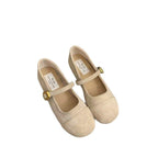 Damen Ballerinas mit modischem Riemchen und goldener Schnalle R&B