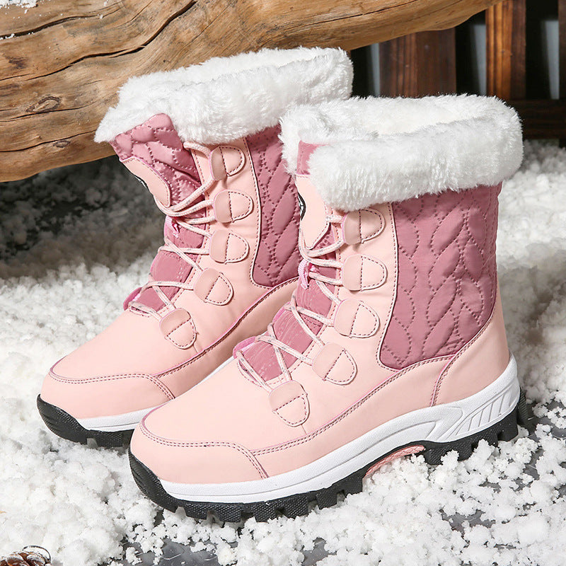 Damen Winterstiefel mit wärmendem Innenfutter und rutschfester Profilsohle R&B