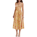 Damen Maxikleid mit schulterfreier Silhouette und romantischem Blumenmuster R&B