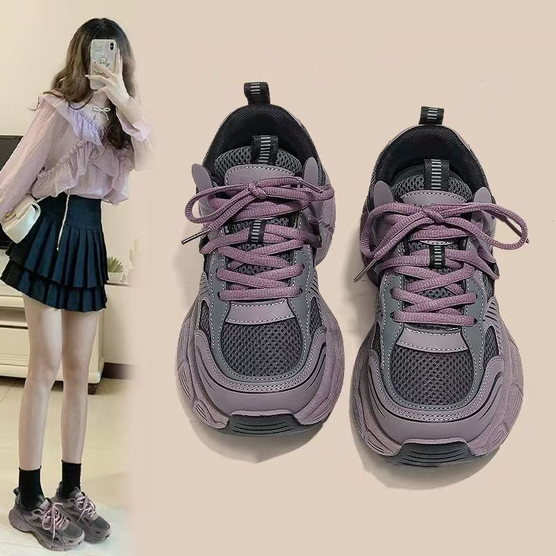 Damen Sportliche Mesh-Sneaker mit ergonomischer Sohle und modischen Akzenten R&B