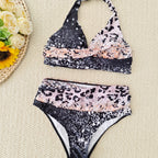 Damen Bikini-Set mit trendigem Animal-Print und modischem Schleifen-Detail R&B