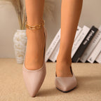Damen Elegante und bequeme Ballerinas mit spitzem Zehenbereich R&B
