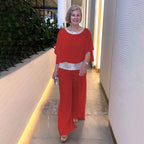 Damen eleganter und luftiger Overall mit glitzerndem Bund R&B