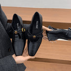Damen elegante Ballerina-Pumps mit modischem Riemchen und stabiler Sohle R&B