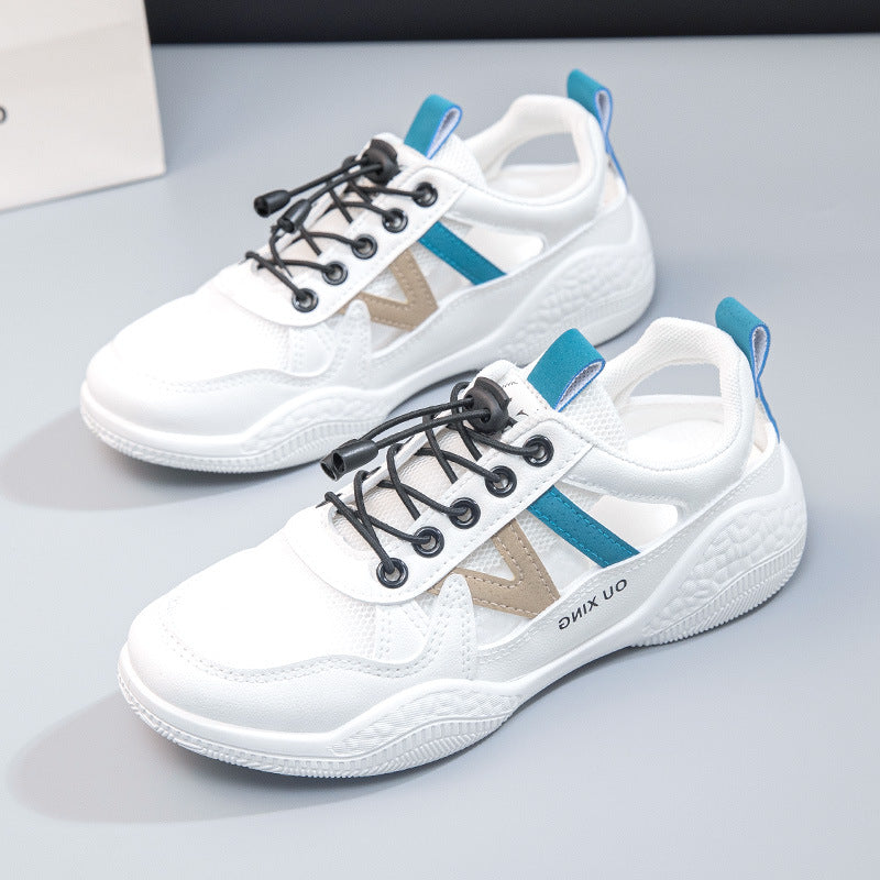 Damen elegante Freizeitsneaker mit atmungsaktivem Mesh-Obermaterial und rutschfester Sohle R&B