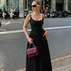 Damen Maxikleid mit einzigartigem Wickeldesign und taillierter Silhouette R&B