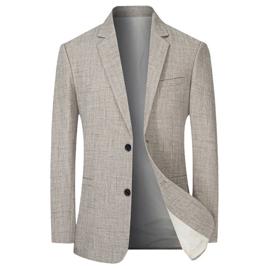 Herren eleganter und strukturierter Blazer mit modischen Details R&B