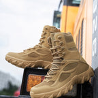 Damen Militärische Wanderschuhe mit rutschfester Profilsohle und atmungsaktivem Obermaterial